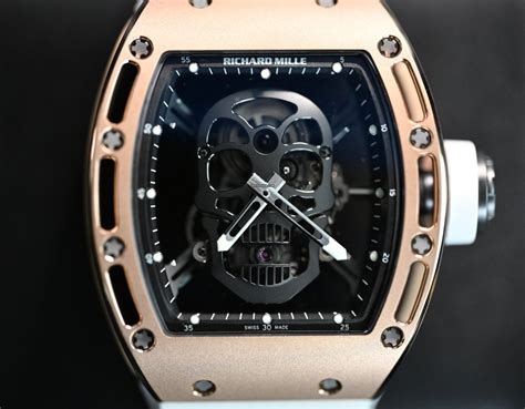 richard mille tourbillon rm 052 skull watch replica|rm 052 human skull.